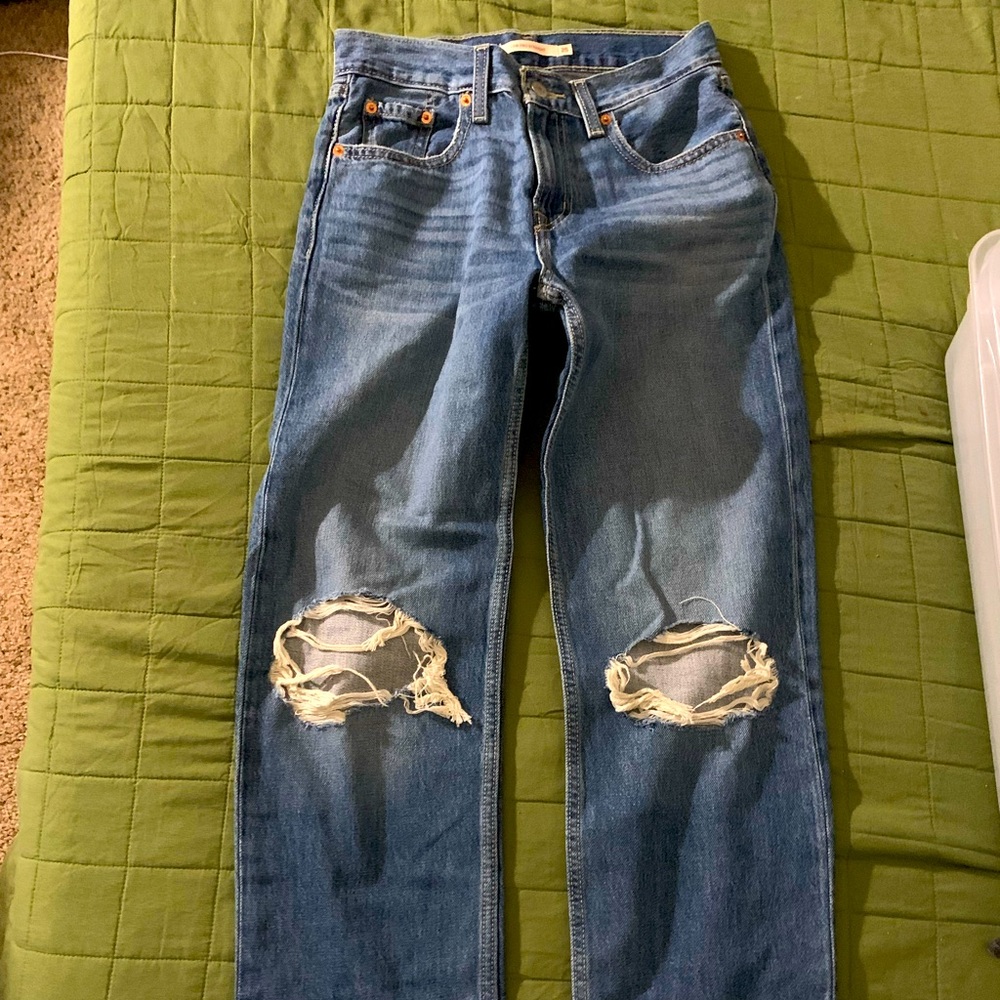 Levi’s low pro straight jeans size 25